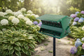 Double‑Sided Squirrel‑Resistant Hopper Feeder with Pole and Hanger (8 qt)